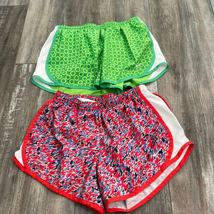 Nike Lot of 2 Girl's Athletic Running Tempo Lined Shorts
